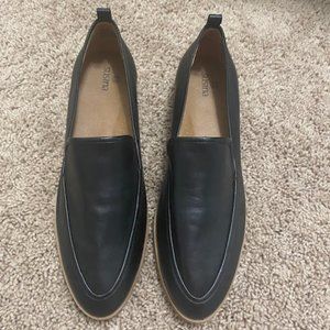Susina NWT Almond Toe Black Leather Loafers Size 9